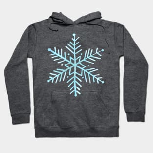 Snowflake in light blue (winter and holidays aesthetic) Hoodie